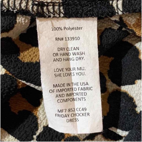 🌺SHOW ME YOUR MUMU Friday Choker Mini Dress in Cheetah Club Pebble Size XS NWT🌺 - Picture 10 of 10